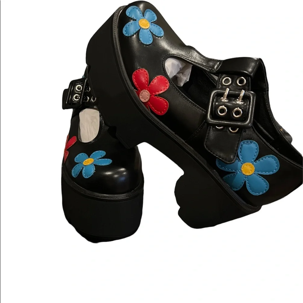 Flower‎ power platform maryjanes